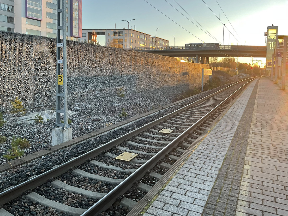 Balises installed on railway sleepers